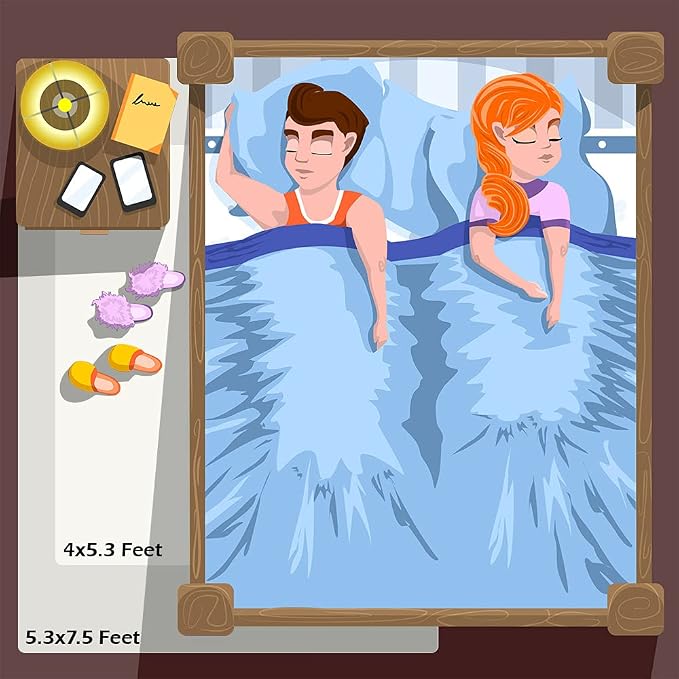 Amearea Premium Soft Fluffy Rug Modern Shag Carpet, 5.3x7.5 Feet, Fuzzy Plush - Image 7