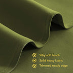 NICETOWN Living Room Blackout Window Curtains Thermal Insulated Solid Grommet - Image 3