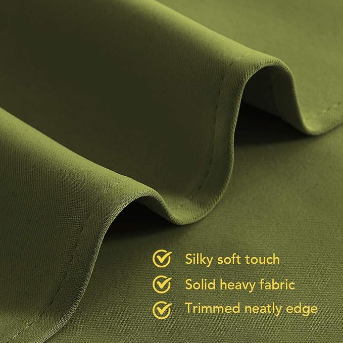 NICETOWN Living Room Blackout Window Curtains Thermal Insulated Solid Grommet - Image 3