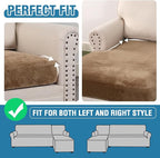 H.VERSAILTEX Velvet Stretch Sectional Couch Cover - Image 6