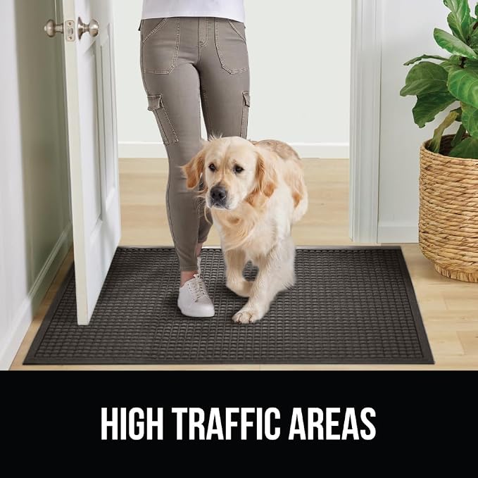 GORILLA GRIP® Ultra Absorbent Front Door Mat Outside Entrance 47x35, Traps Dirt - Image 6