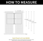SpaceDresser Check Sheer Curtains 84 Inches Long - Image 6