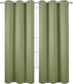 LEMOMO Sage Green Thermal Blackout Curtains/38 x 84 Inch/Set of 2 Panels Room - Image 2