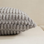 Fancy Homi 4 Packs Grey Decorative Throw Pillow Covers 22x22 Inch - Image 3