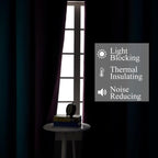 Estelar Textiler Ombre Teal and Purple Blackout Curtains 54 Inch Length 2 panels - Image 3