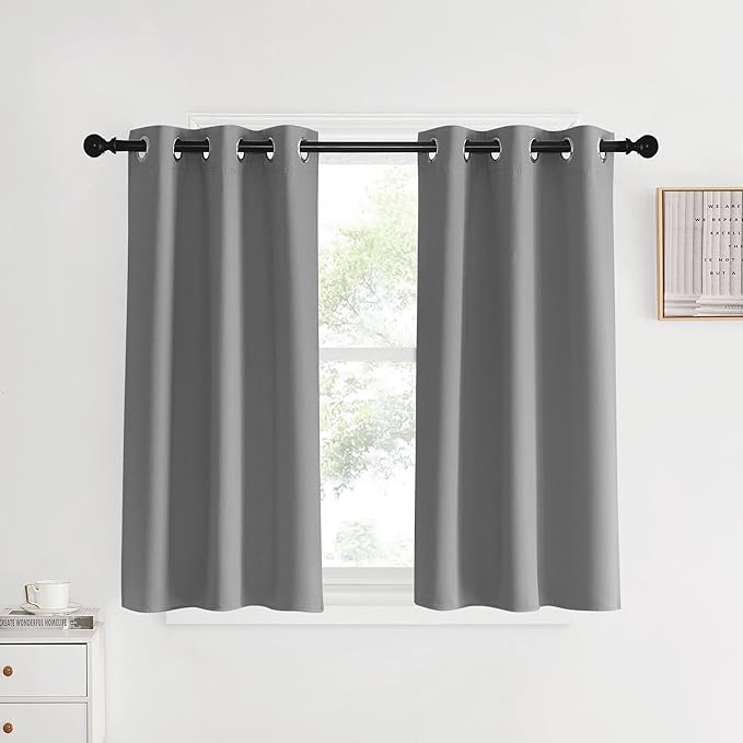 NICETOWN Room Darkening Kitchen Curtains, 2 Panels, 34 by 40, Window Treatment by NICETOWN