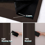 ChrisDowa 100% Blackout Curtains 108 inch Long - Image 4