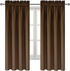 DWCN Brown Room Darkening Blackout Curtains - Image 9