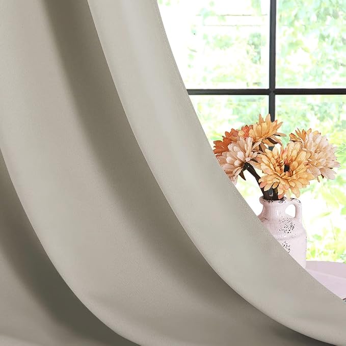 NICETOWN Blackout Curtains for Bedroom, 42 W by 80 L, Thermal Insulated - Image 6