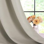 NICETOWN Thermal Insulated Natural Curtains Blackout Draperies, Window - Image 6