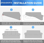 ZNSAYOTX 1 Piece Jacquard Couch Covers - Image 6