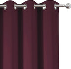 LEMOMO Burgundy Red Thermal Blackout Curtains/38 x 63 Inch/Set of 2 Panels Room - Image 9