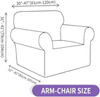 ZNSAYOTX Super Stretch Chair Slipcover, New Striped Sofa Chair Covers - Image 6