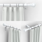 Thestoa Curtain Rods for Windows 48 to 84-92 Inch, Stainless Steel Rods for - Image 2