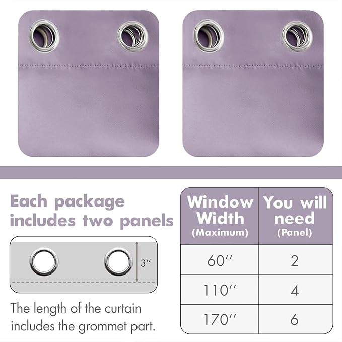 MIULEE Blackout Curtains for Bedroom Living Room Thermal Insulated Room - Image 6