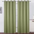 LEMOMO Blackout Curtains 52 x 84 inches Long Sage Green Curtains Set of 2 by Lemomo