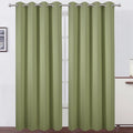 LEMOMO Blackout Curtains 66 x 84 inch/Sage Green Curtains Set of 2 by Lemomo
