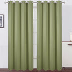 LEMOMO Blackout Curtains 66 x 84 inch/Sage Green Curtains Set of 2 by Lemomo
