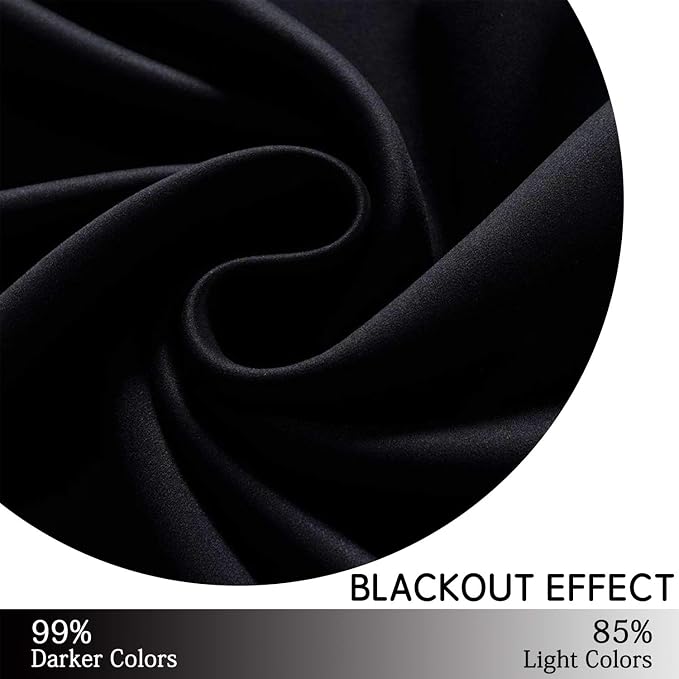 Yakamok Blackout Curtains for Bedroom, Room Darkening Thermal Insulated Grommet - Image 6