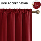DWCN Christmas Blackout Curtains Room Darkening Thermal Insulated Bedroom - Image 4