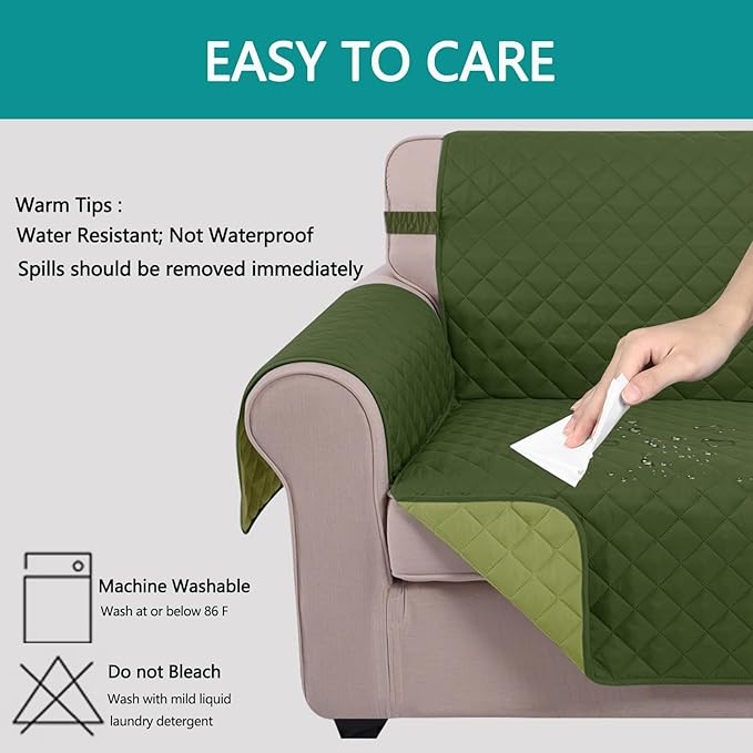 U-NICE HOME Recliner Chair Covers Reversible Chair Cover Pet Covers - Image 5