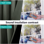 NICETOWN 100% Blackout Curtains 84 inches Long, Pair of Energy Smart & Noise - Image 4
