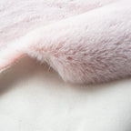 ORINOVA Shag Rug 6x9 Area Rugs for Living Room Pink Fuzzy Washable Faux Rabbit - Image 4