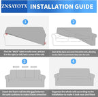 ZNSAYOTX 1 Piece Jacquard Chair Slipcovers - Image 7