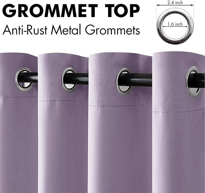 MIULEE Blackout Curtains for Bedroom Living Room Thermal Insulated Room - Image 4