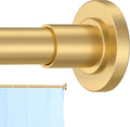 CorkLatta Gold Shower Curtain Rod 31 to 80 Inch, 1 Inch Diameter Adjustable by CorkLatta