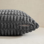 Fancy Homi 4 Packs Dark Grey Decorative Throw Pillow Covers 24x24 Inch - Image 3