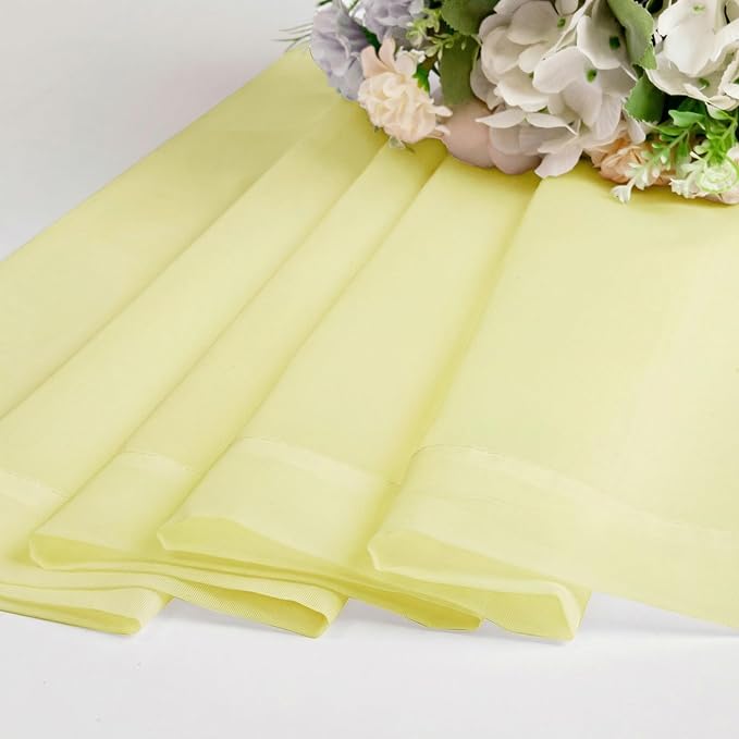 OWENIE Short Sheer Curtains for Bedroom Living Room 54 Inch Length 2 Panels Set - Image 7