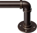 Zeerobee Curtain Rods for Windows 120 to 240, 1 Inch Industrial Wrap Around by zeerobee