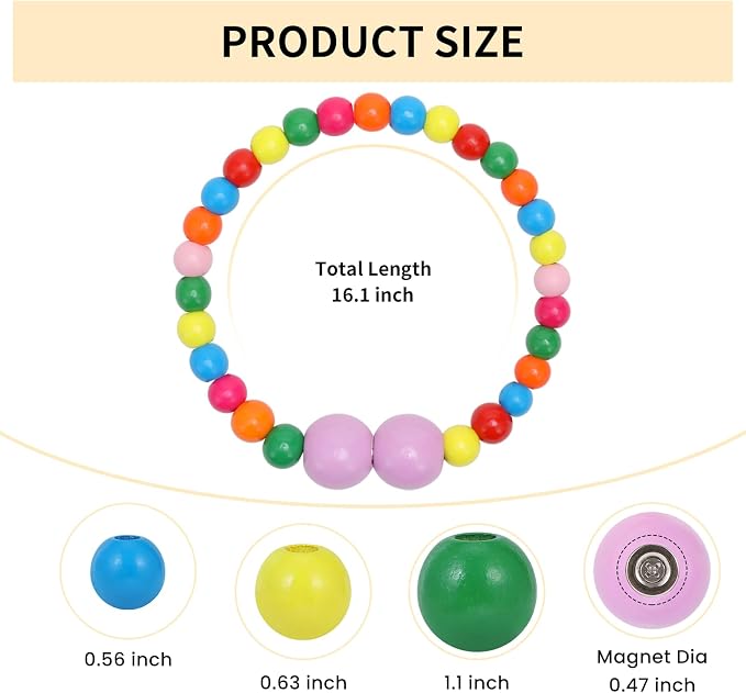 KLOGTSIND Magnetic Curtain Tiebacks, 2 Pack Curtain Holdbacks - Image 3