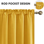 DWCN Blackout Curtains Room Darkening Thermal Insulated Bedroom Curtains Window - Image 4
