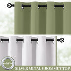 Yakamok 100% Blackout Curtain Panels 63 inches Cold and Light Blocking Drapes - Image 2