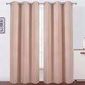 LEMOMO Blush Thermal Blackout Curtains/42 x 84 Inch/Set of 2 Panels Room by Lemomo