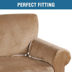 H.VERSAILTEX Stretch Velvet Armchair Cover Couch Covers 1 Cushion Chair - Image 4