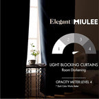 MIULEE Blackout Curtains for Bedroom Living Room Thermal Insulated Room Black - Image 2