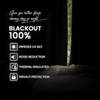 Yakamok Room Darkening 100% Blackout Curtains Grommet Window Treatments - Image 2