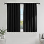 PONY DANCE Short Blackout Curtains 54 Inches Long, Room Darkening Curtains by PONYDANCE