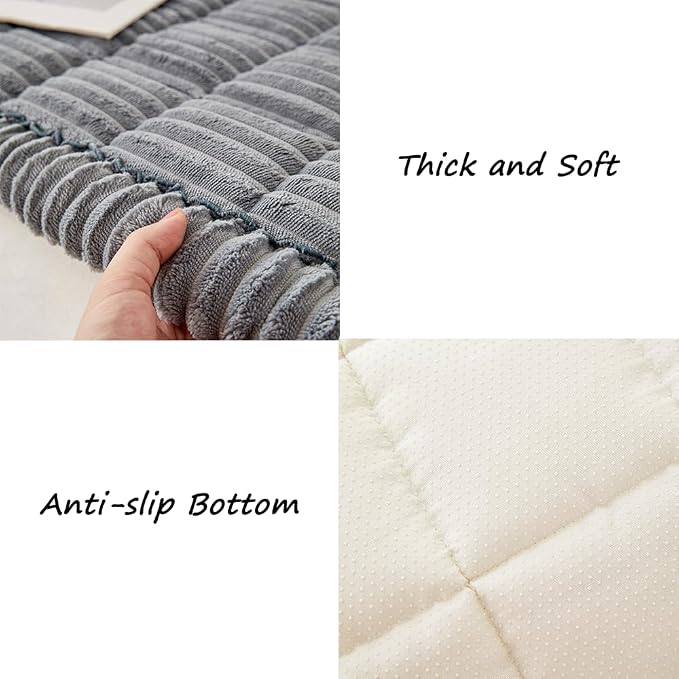 Couch Cover for Dogs Washable, Fuzzy Pet Couch Covers for 3 Cushion Sofa Pet - Image 6