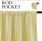 NICETOWN RV Bunk Curtains, Paler Yellow, 2 Panels, W42 x L30 -Inch, Kitchen - Image 2
