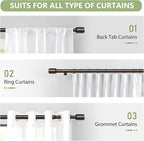 5/8” Diameter Bronze Curtain Rods 30-90 Inch, - Image 7