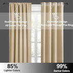 RYB HOME Curtains for Bedroom 84 inches Long 2 Panels Set, Privacy Thermal - Image 6