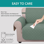 U-NICE HOME Recliner Chair Covers Reversible Quilted Water Repellent Pet - Image 4