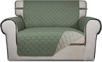 PureFit Reversible Quilted Sofa Cover, Water Resistant Slipcover Furniture by PureFit