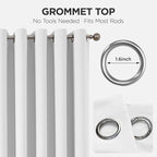 Joydeco Blackout Door Curtain for Doorway Privacy 78 Inches Long, Grommet - Image 9