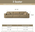 MYSKY HOME Boho Couch Cover White Sofa Covers - Image 5