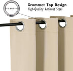 ChrisDowa Blackout Curtains 72 inches Long - Image 2